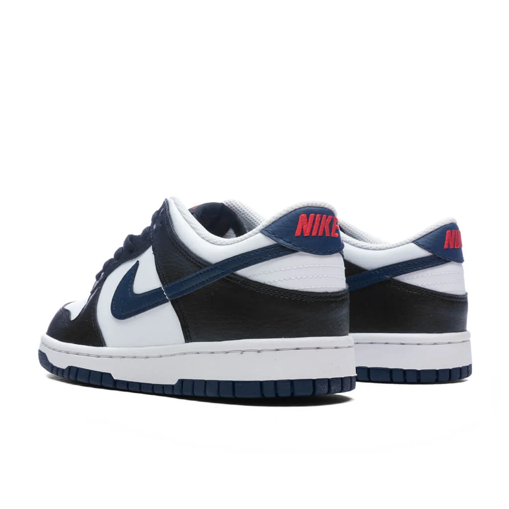 Dunk Low (GS) - Black/Midnight Navy/White/University Red - Image 3