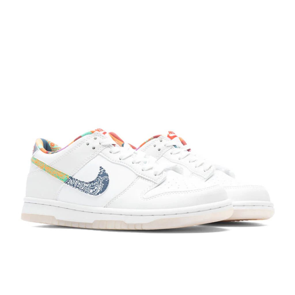 Dunk Low Multi-Color Paisley (GS) - White/Diffused Blue/White - Image 2
