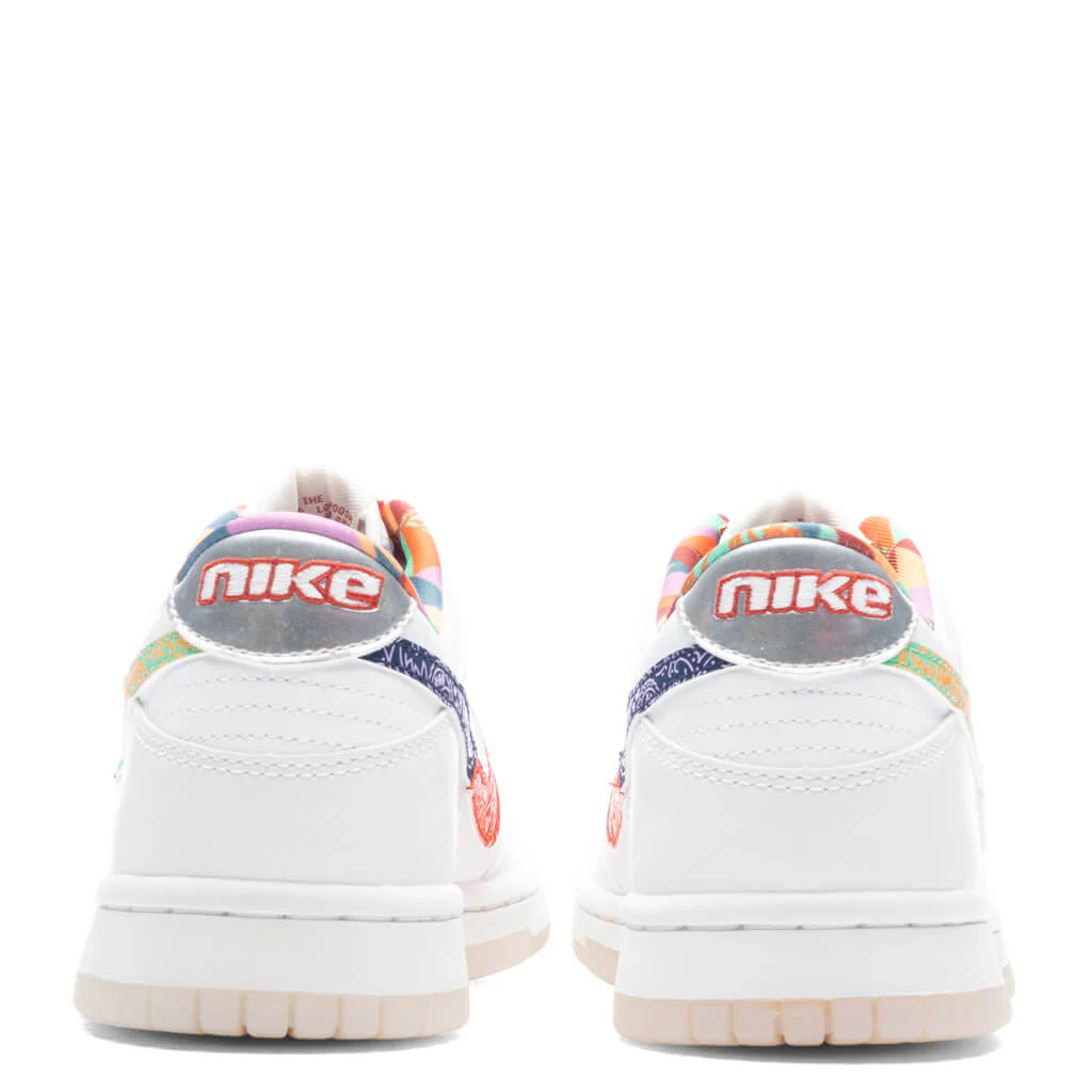 Dunk Low Multi-Color Paisley (GS) - White/Diffused Blue/White - Image 4