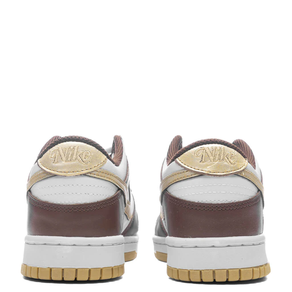 Dunk Low (GS) - White/Metallic Gold/White/Cacao Wow - Image 4