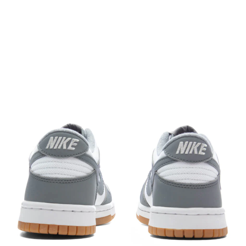 Dunk Low (GS) 'Reflective Grey' - White/Smoke Grey/Light Iron Ore - Image 4