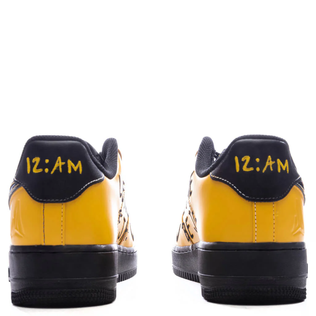 Nike x Ja Morant Air Force 1 '07 'Sundial' - Sundial/Black/Cobalt Bliss - Image 4