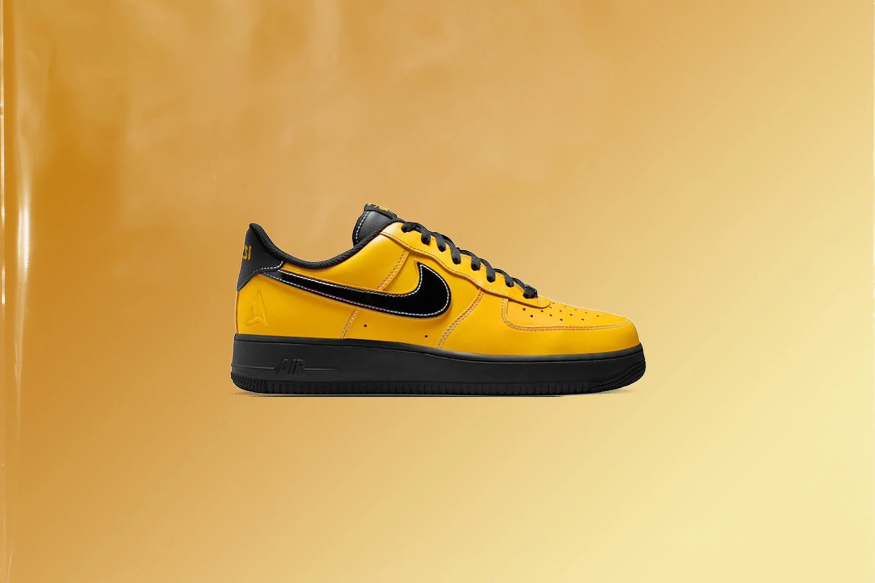 Nike x Ja Morant Air Force 1 '07 'Sundial' - Sundial/Black/Cobalt Bliss - Image 5