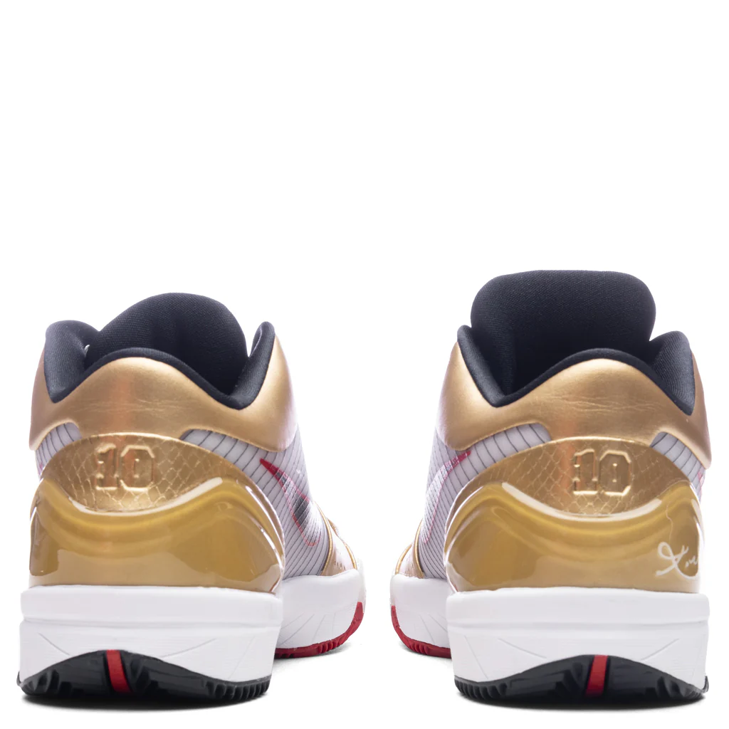 Kobe 4 Protro 'Gold Medal' - White/Dark Obsidian/Varsity Red - Image 4