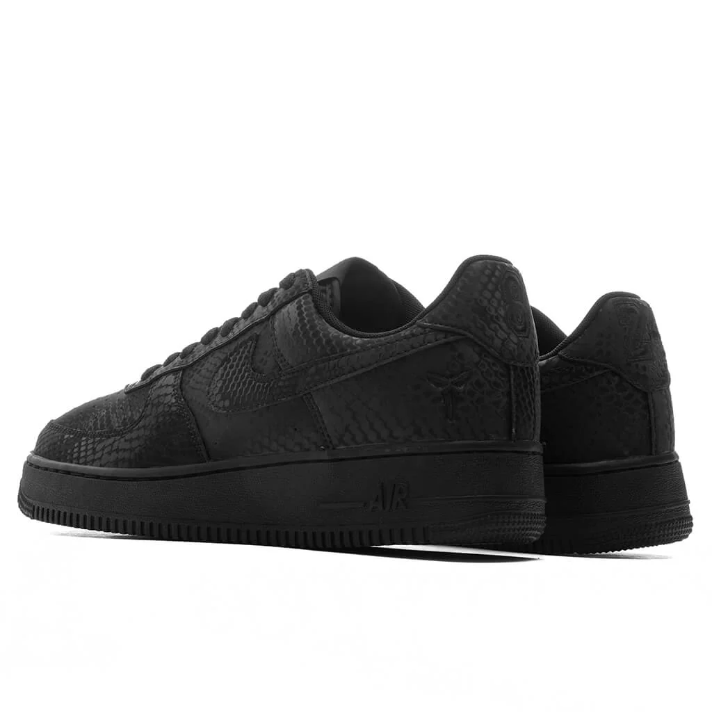 Nike x Kobe Bryant Air Force 1 Low 'Triple Black' - Black/Black - Image 3