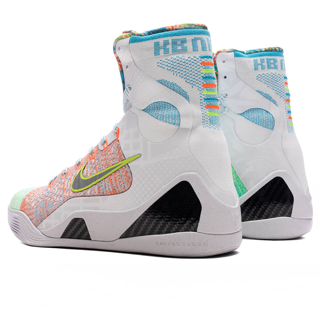 Kobe IX Elite High Protro 'What The Kobe?' - White/Reflective Silver/Chlorine Blue - Image 3