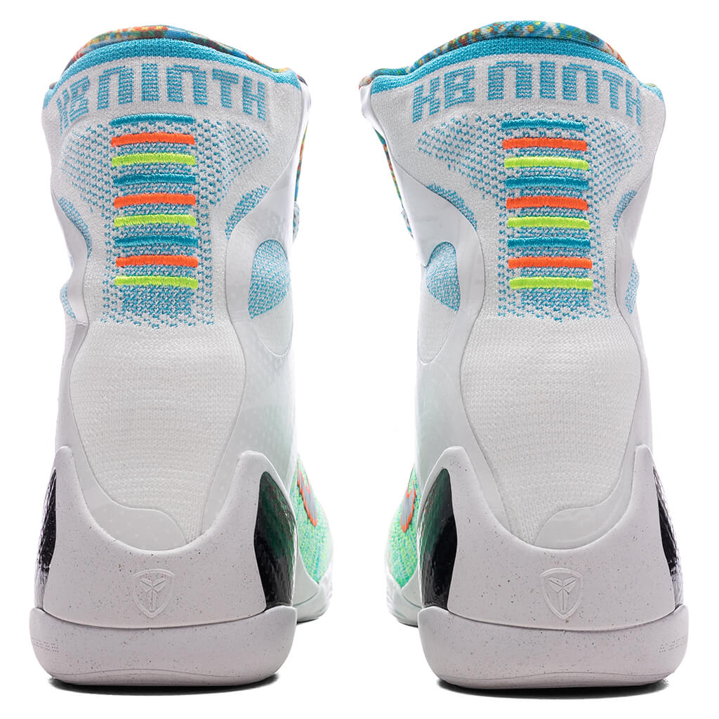 Kobe IX Elite High Protro 'What The Kobe?' - White/Reflective Silver/Chlorine Blue - Image 4