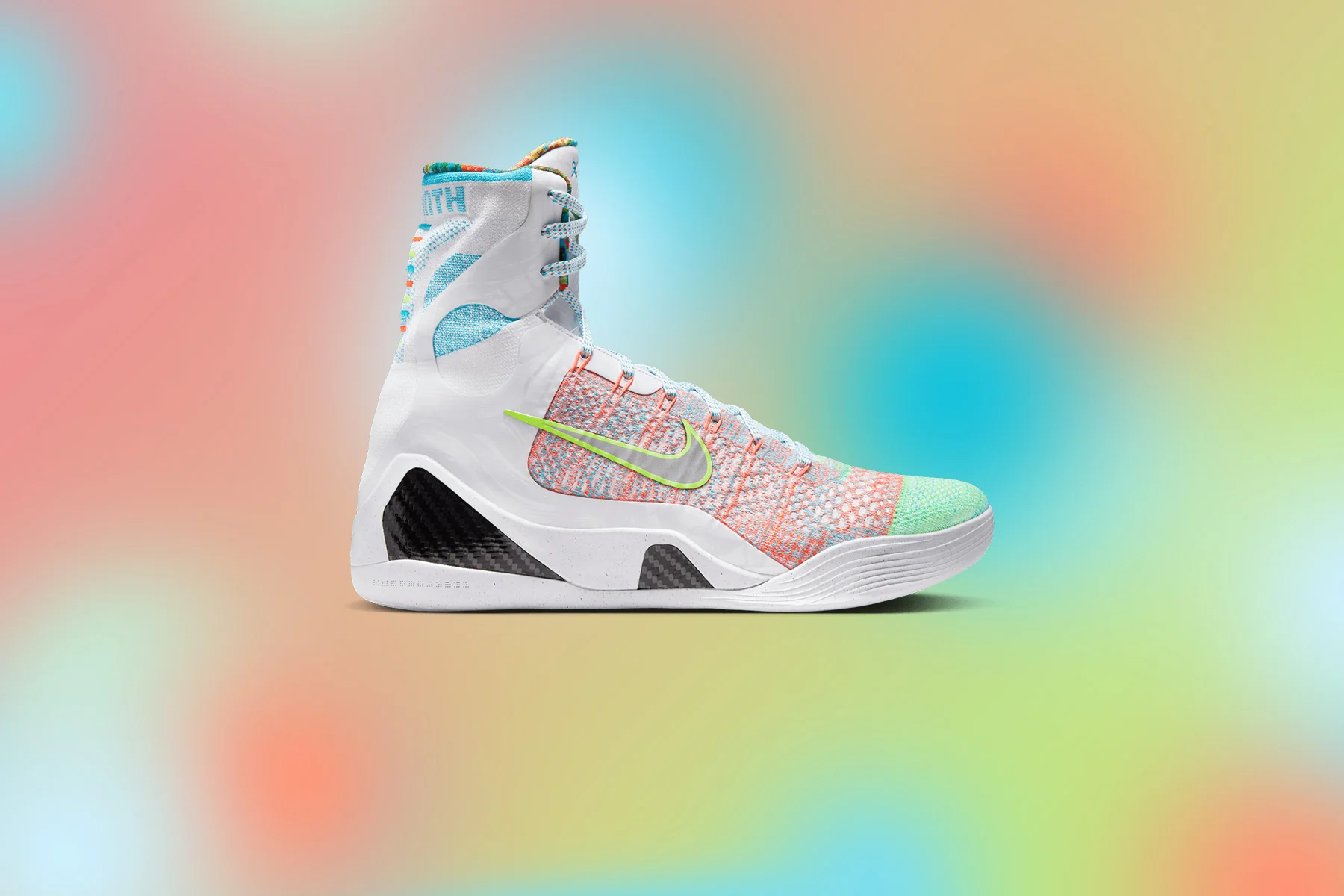 Kobe IX Elite High Protro 'What The Kobe?' - White/Reflective Silver/Chlorine Blue - Image 5