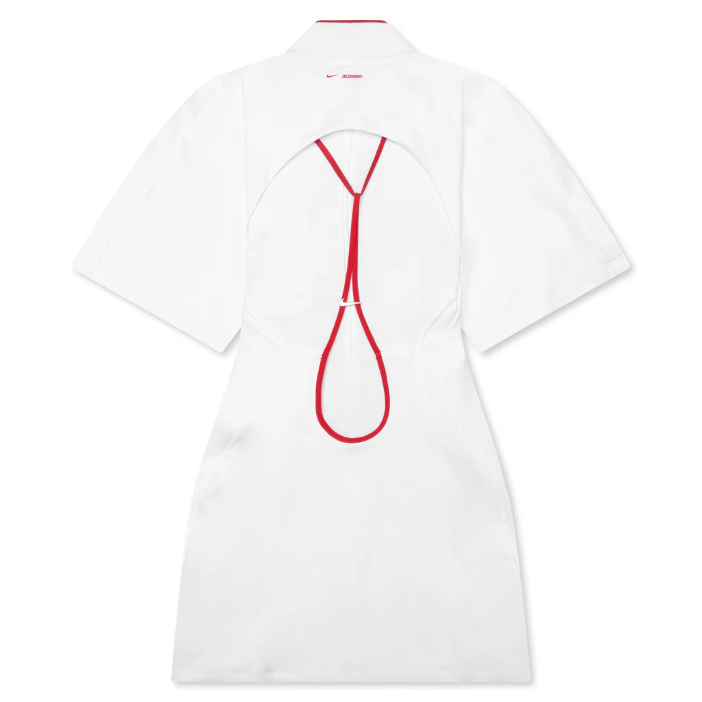 Women's Nike x Jacquemus NRG Dress - White/University Red - Image 2