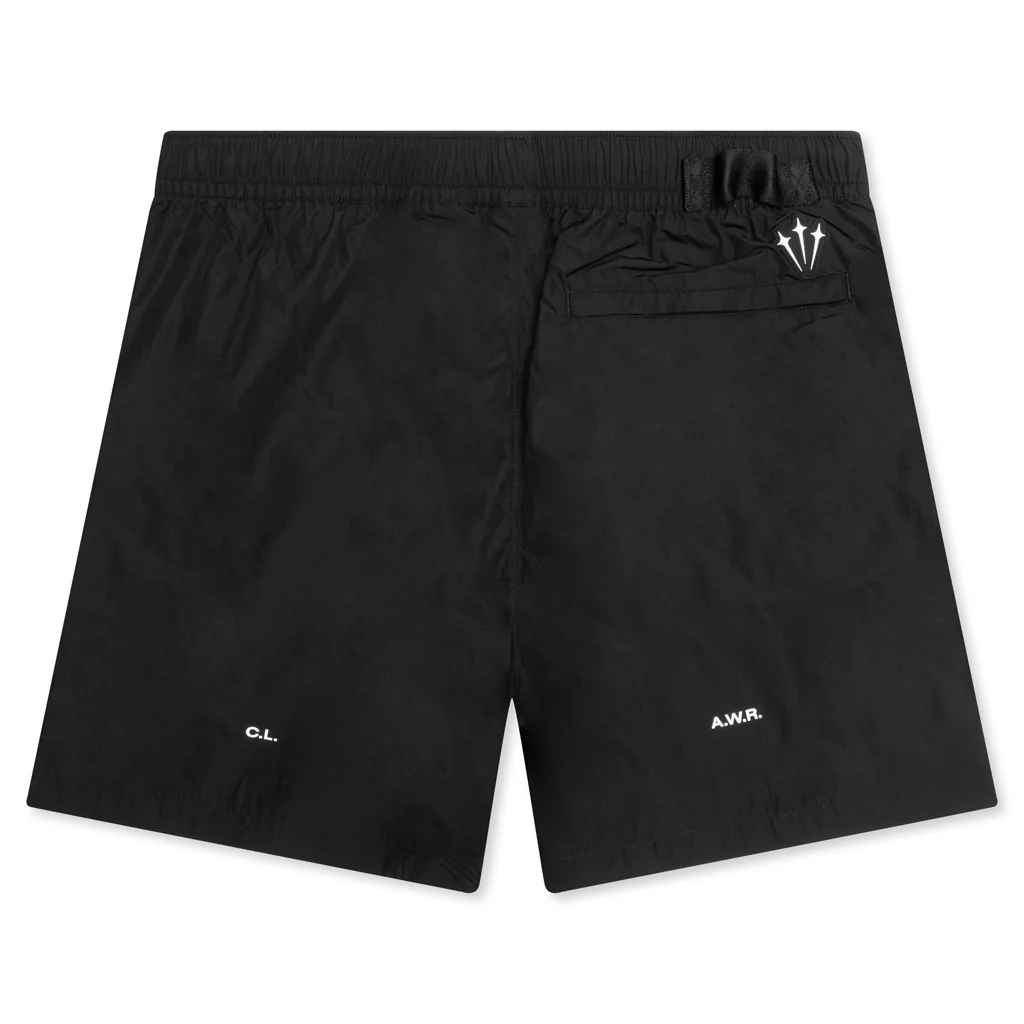 Nocta Woven Short - Black/White - Image 2