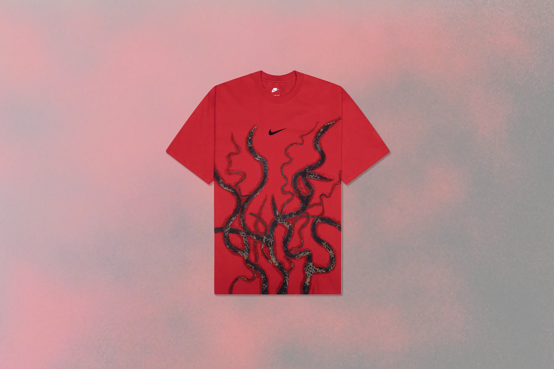 Nike x Stranger Things Max90 Tee - University Red/Black - Image 5