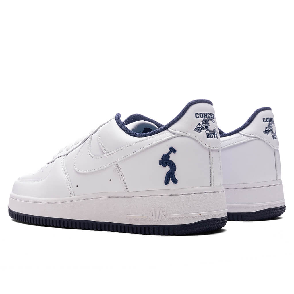 Lil Yachty x Nike Air Force 1 Low 'Concrete Boys' - White/Midnight Navy/ Dark Powder Blue - Image 3