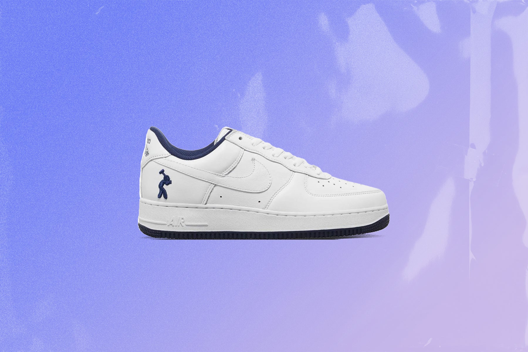 Lil Yachty x Nike Air Force 1 Low 'Concrete Boys' - White/Midnight Navy/ Dark Powder Blue - Image 5