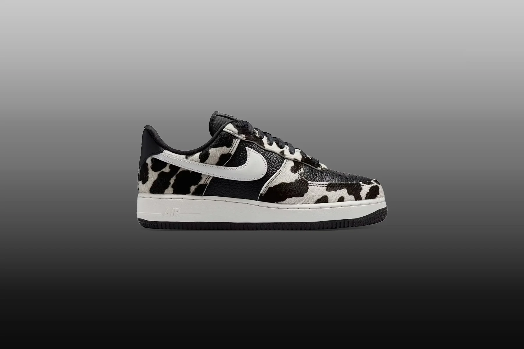 Women's Air Force 1 '07 'Cow Print' - Black/Phantom - Image 2