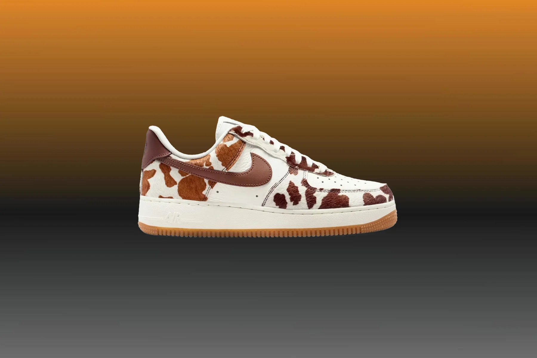 Women's Air Force 1 '07 'Cow Print' - Field Brown/Sail - Image 2