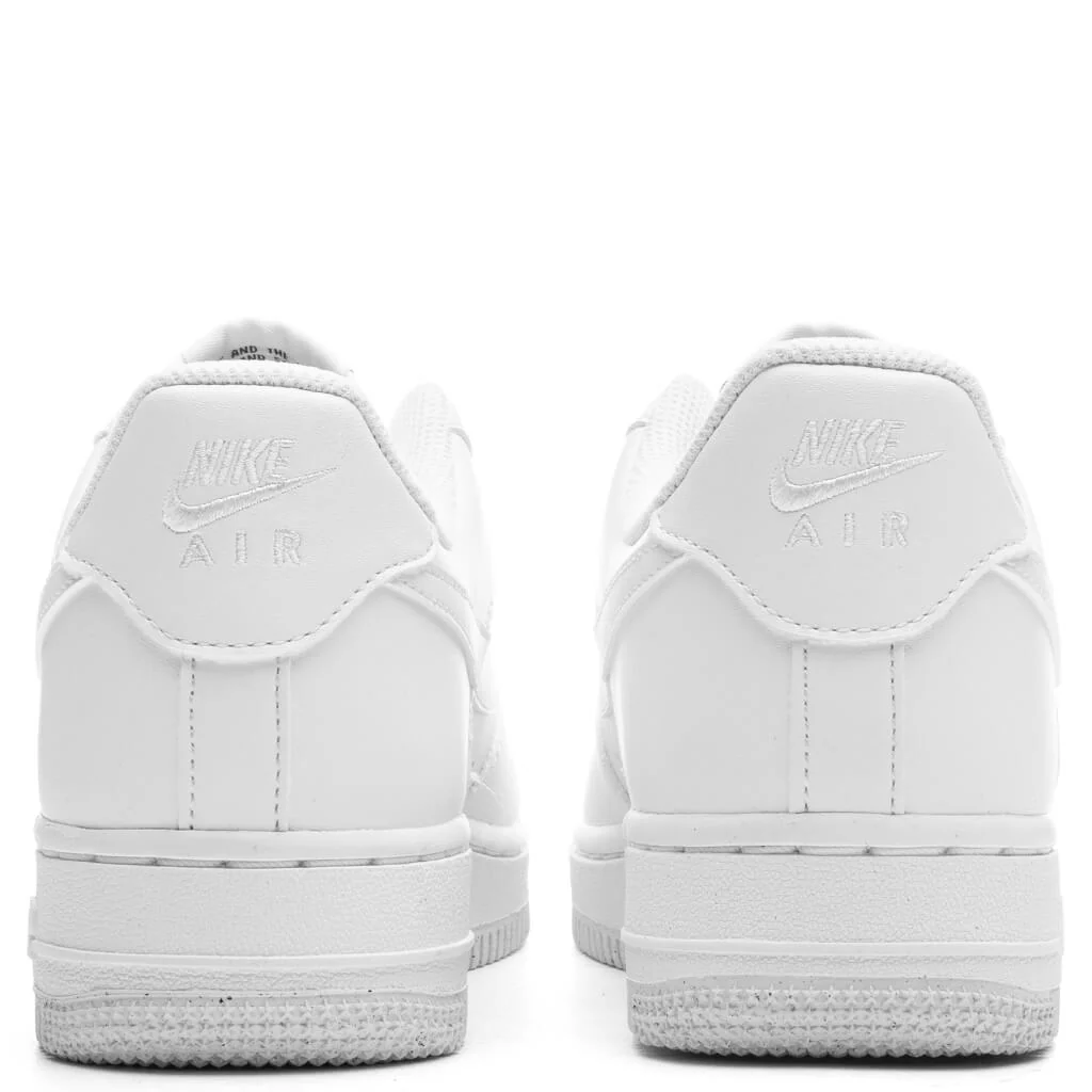 Women's Air Force 1 '07 Next Nature - White/Black/Metallic Silver - Image 4