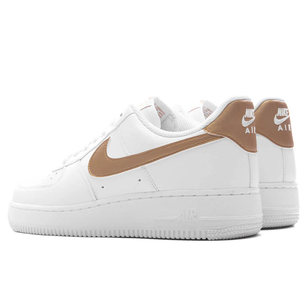 Women's Air Force 1 '07 Next Nature - White/Metallic Gold - Image 3
