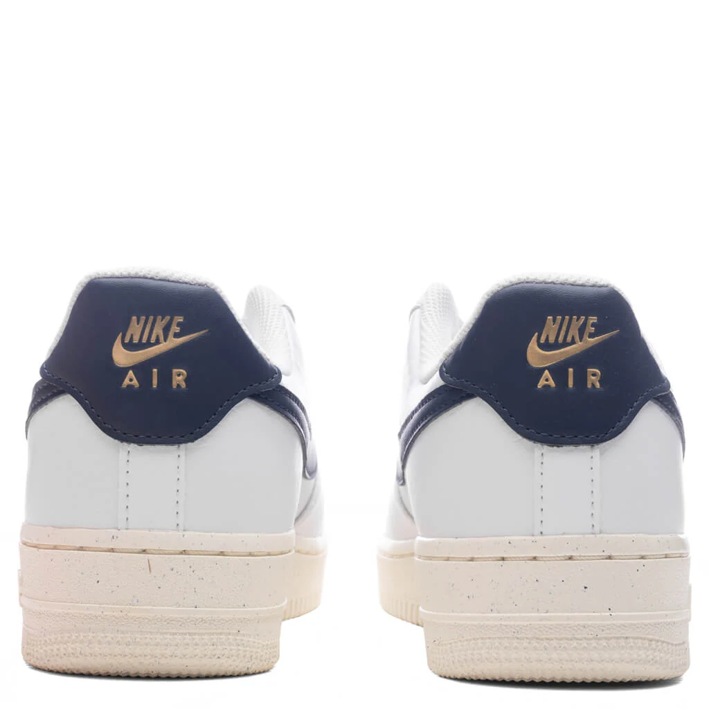 Women's Air Force 1 '07 'Olympic' - White/Obsidian/Pale Ivory/Metallic Gold - Image 4