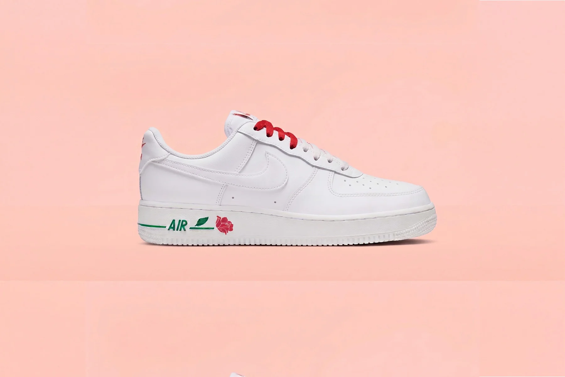 Women's Air Force 1 '07 SE 'Rose' - White/Sport Red/Pine Green - Image 2