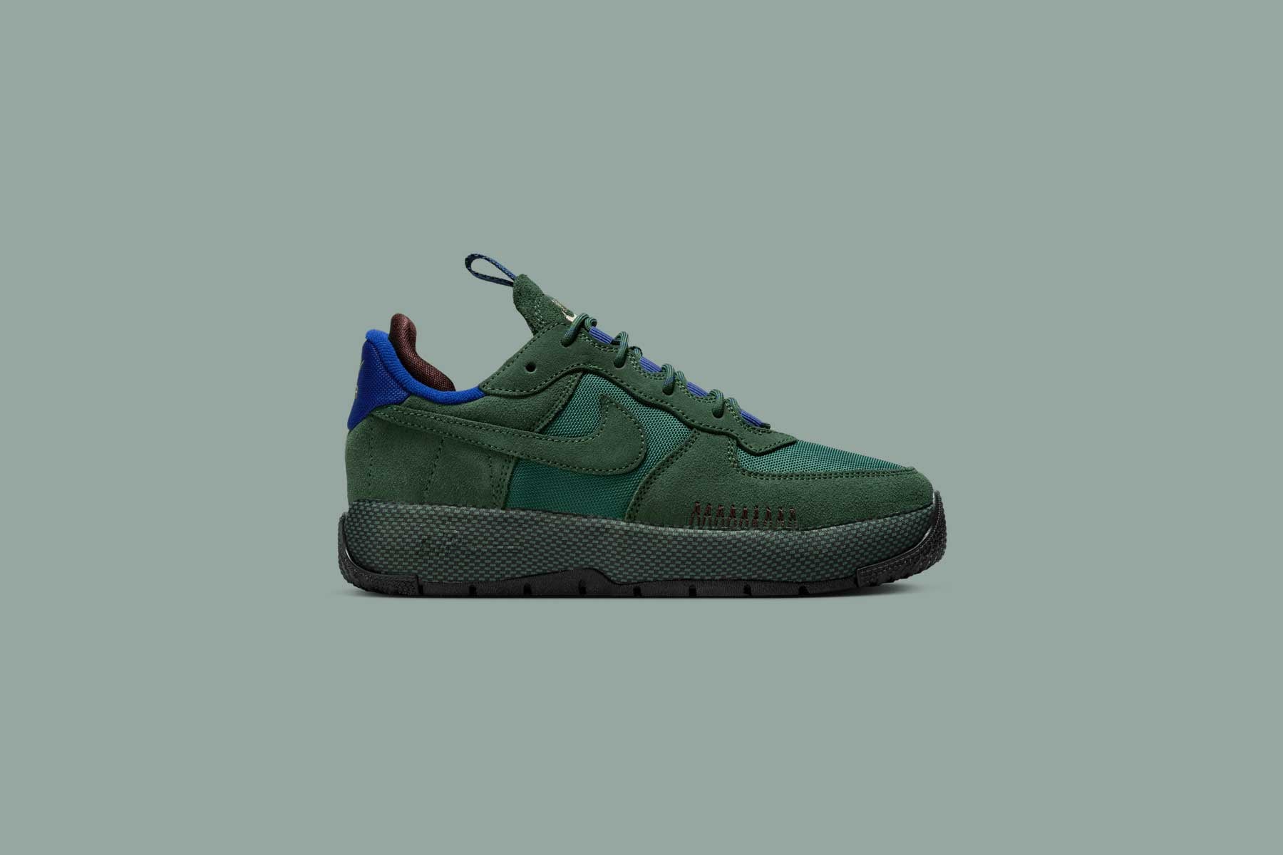 Women's Air Force 1 Wild 'Fir' - Fir/Earth/Deep Royal Blue - Image 5