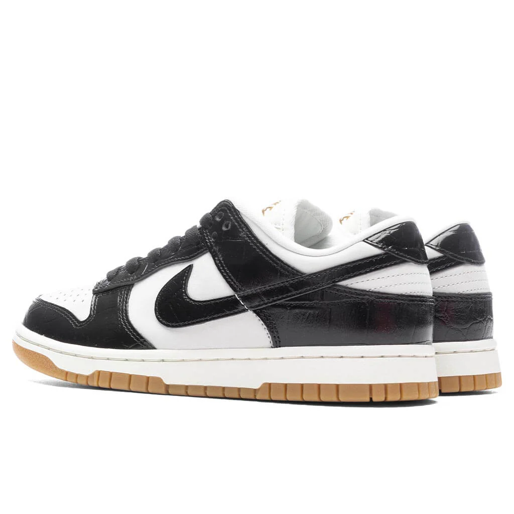 Women's Dunk Low LX 'Black Croc' - Phantom/Black/Sail - Image 3