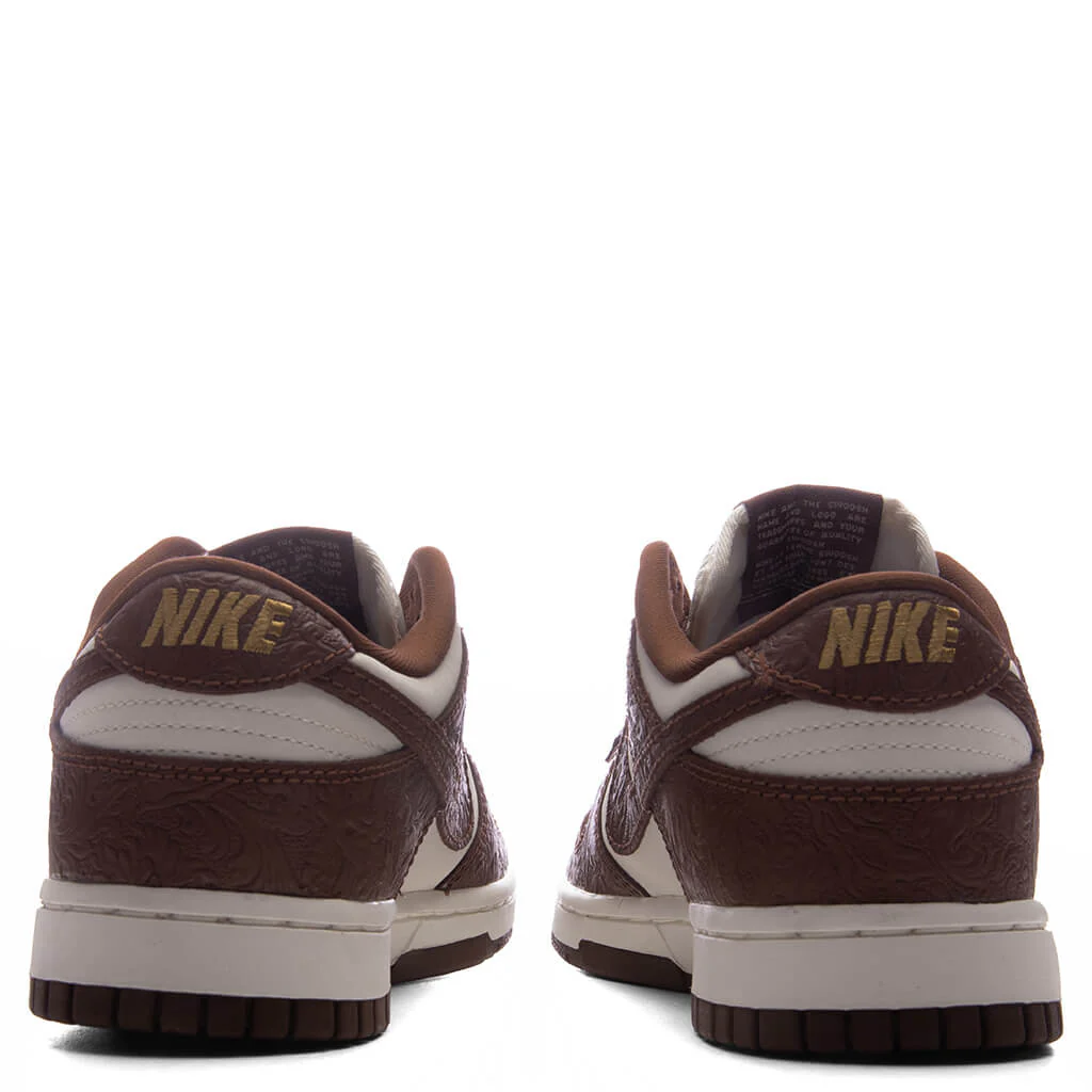 Women's Dunk Low 'Embossed Baroque' - Sail/Fauna Brown/Metallic Gold - Image 4