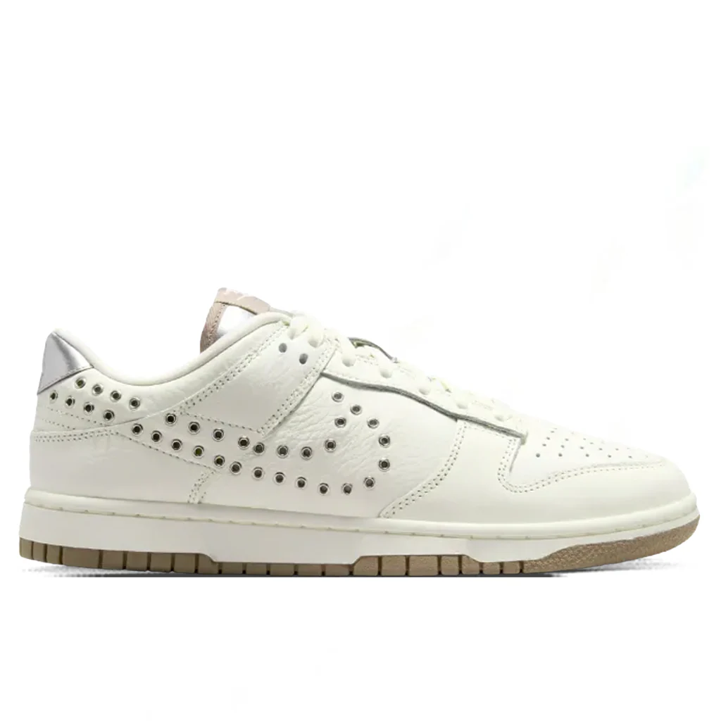 Women's Dunk Low - Sail/Metallic Silver/Mink Brown