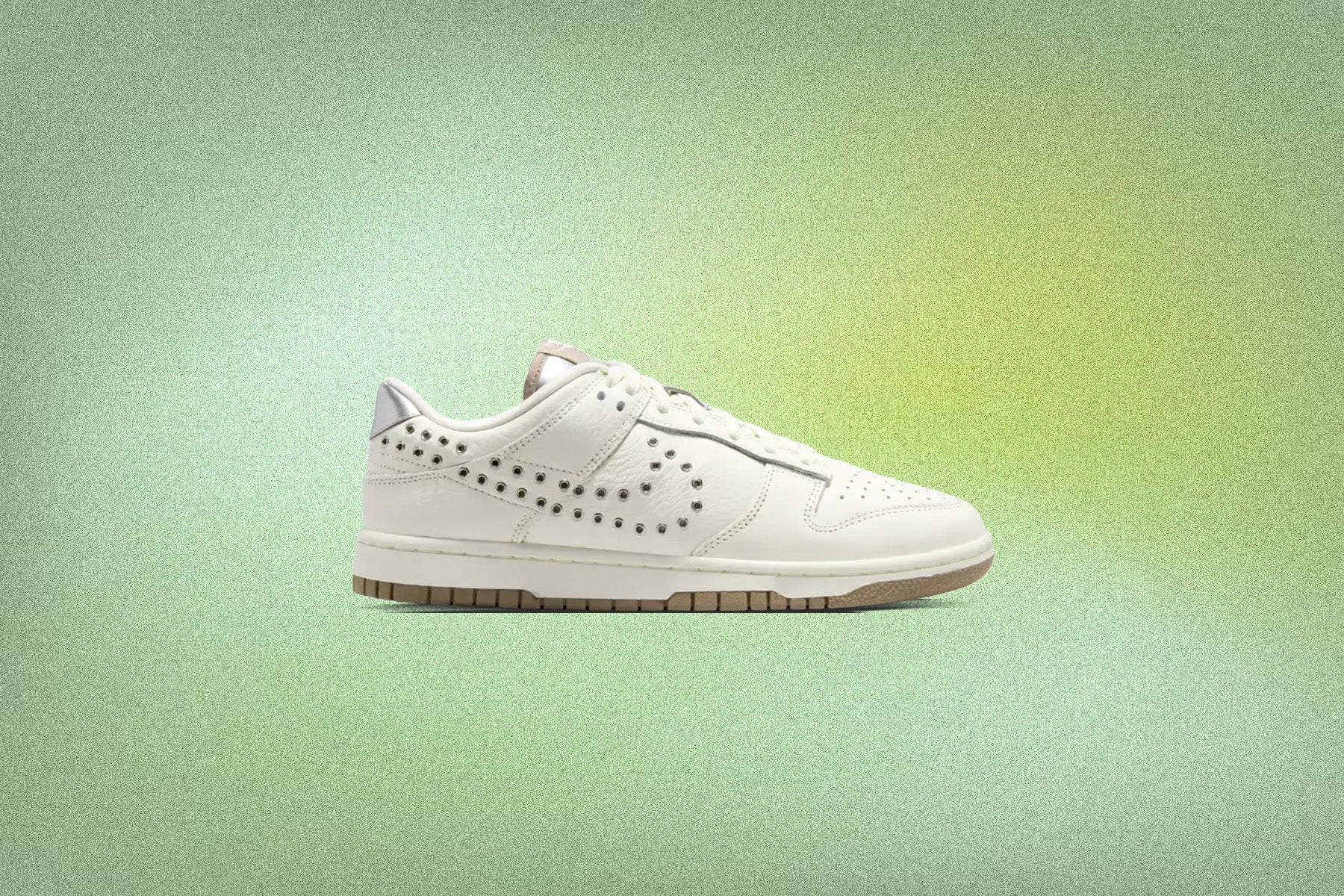 Women's Dunk Low - Sail/Metallic Silver/Mink Brown - Image 2