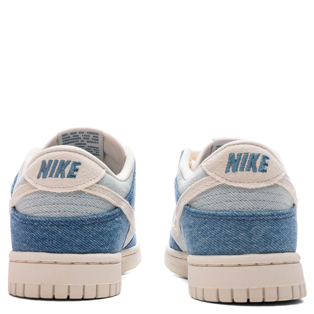 Women's Dunk Low 'Denim' - Smokey Blue/Pale Ivory/Denim Turquoise/Ochre - Image 4