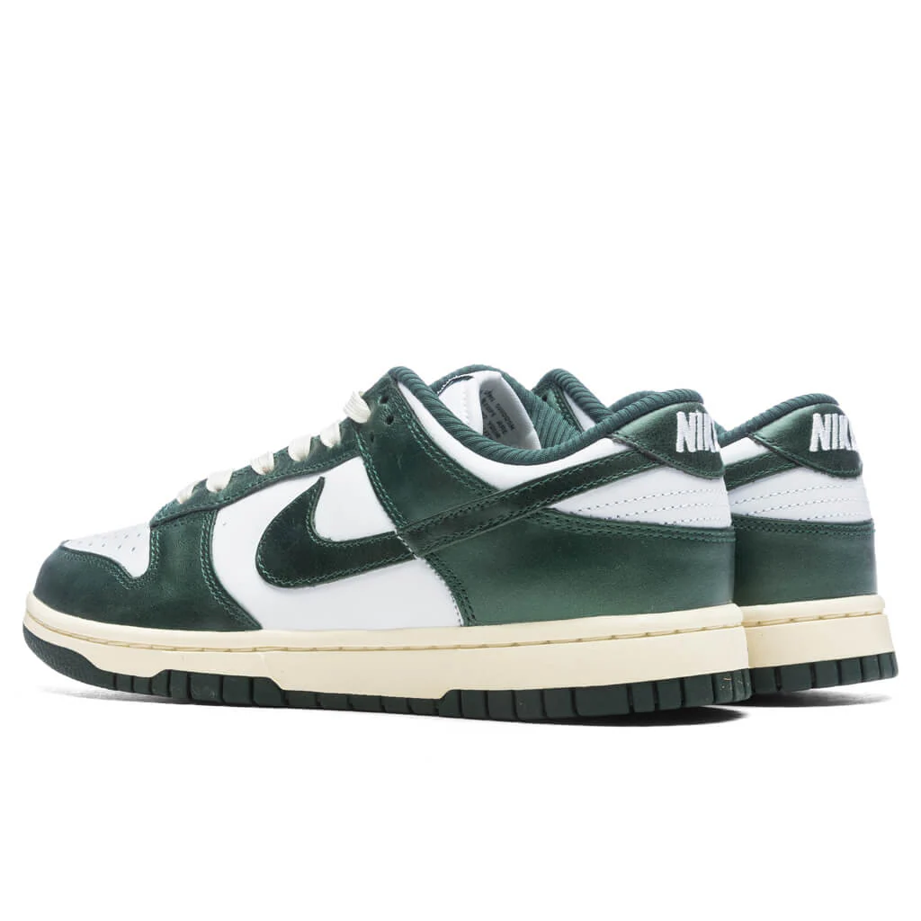 Women's Dunk Low `Vintage Green` - White/Pro Green/Coconut Milk - Image 3
