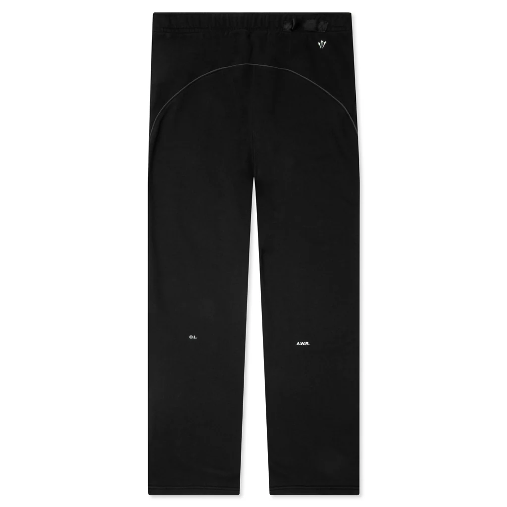 Nike x NOCTA CS Fleece Pants Open Hem - Black/Black/White - Image 2