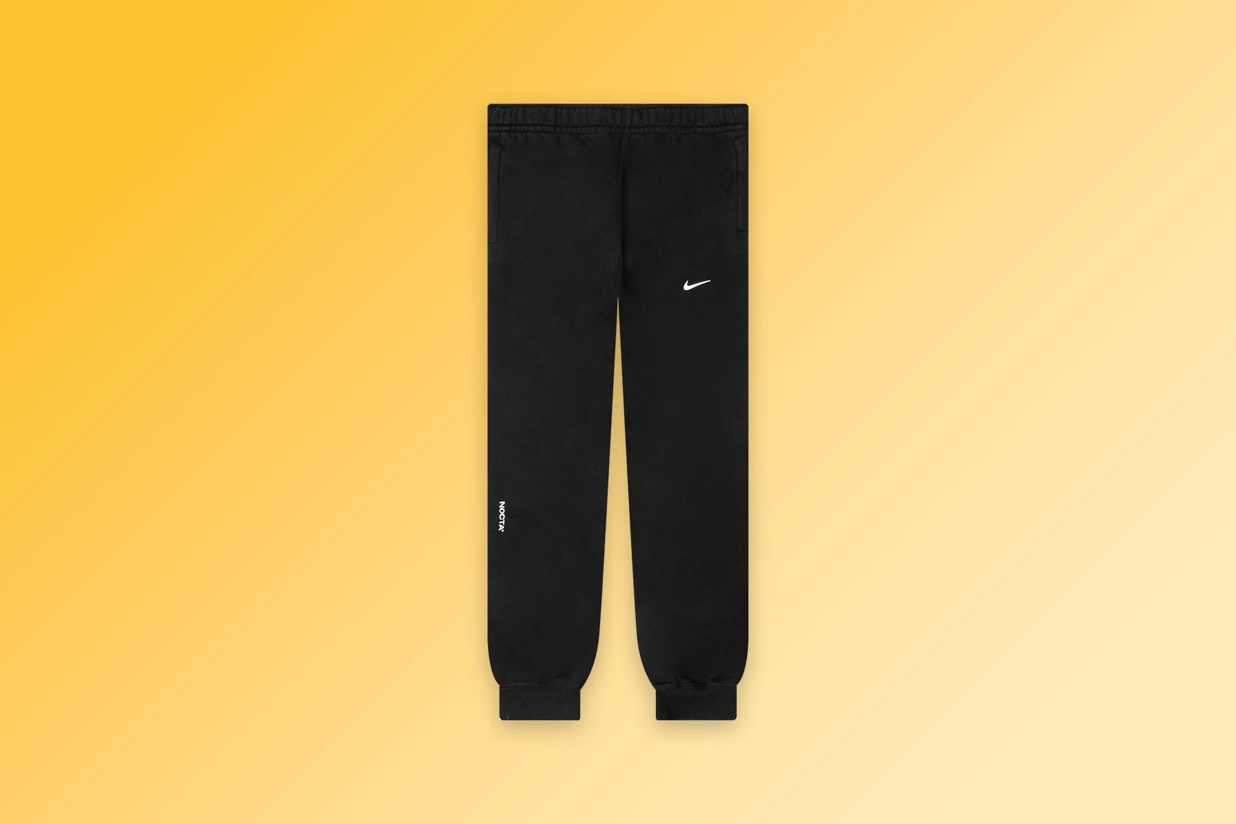 Nike x NOCTA CS Fleece Pants Open Hem - Black/Black/White - Image 6