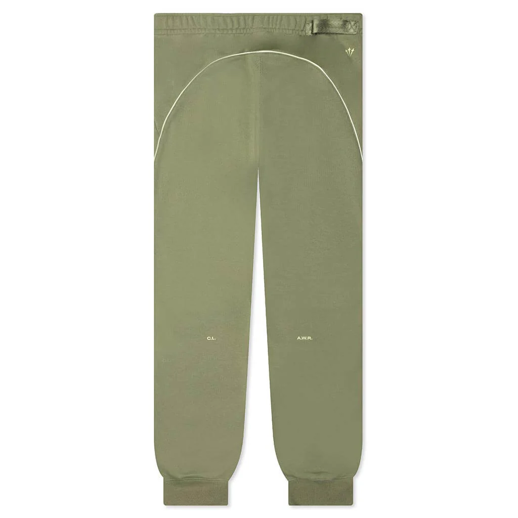 Nike x NOCTA NRG Cs Pant Fleece - Oil Green/Light Liquid Lime - Image 2