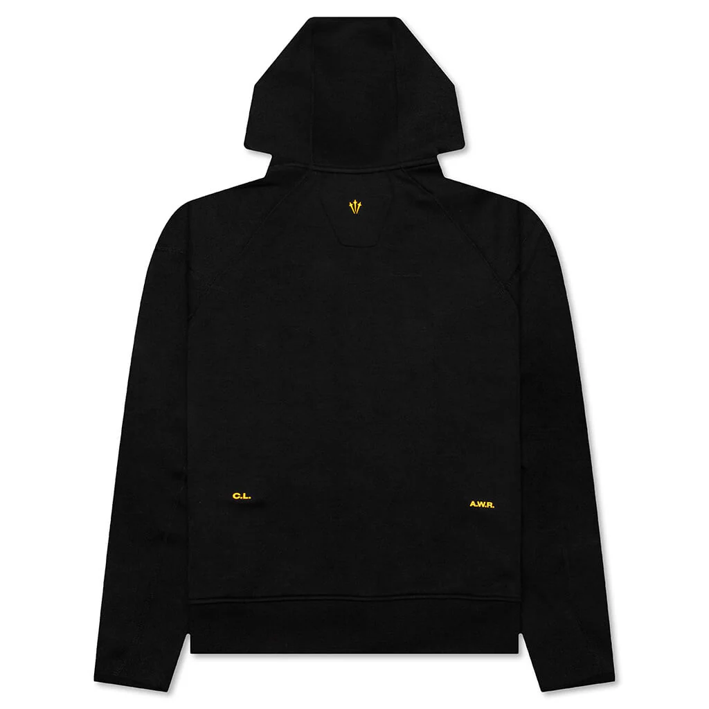 Nike x NOCTA Tech Fleece Hoodie - Black/University Gold - Image 2
