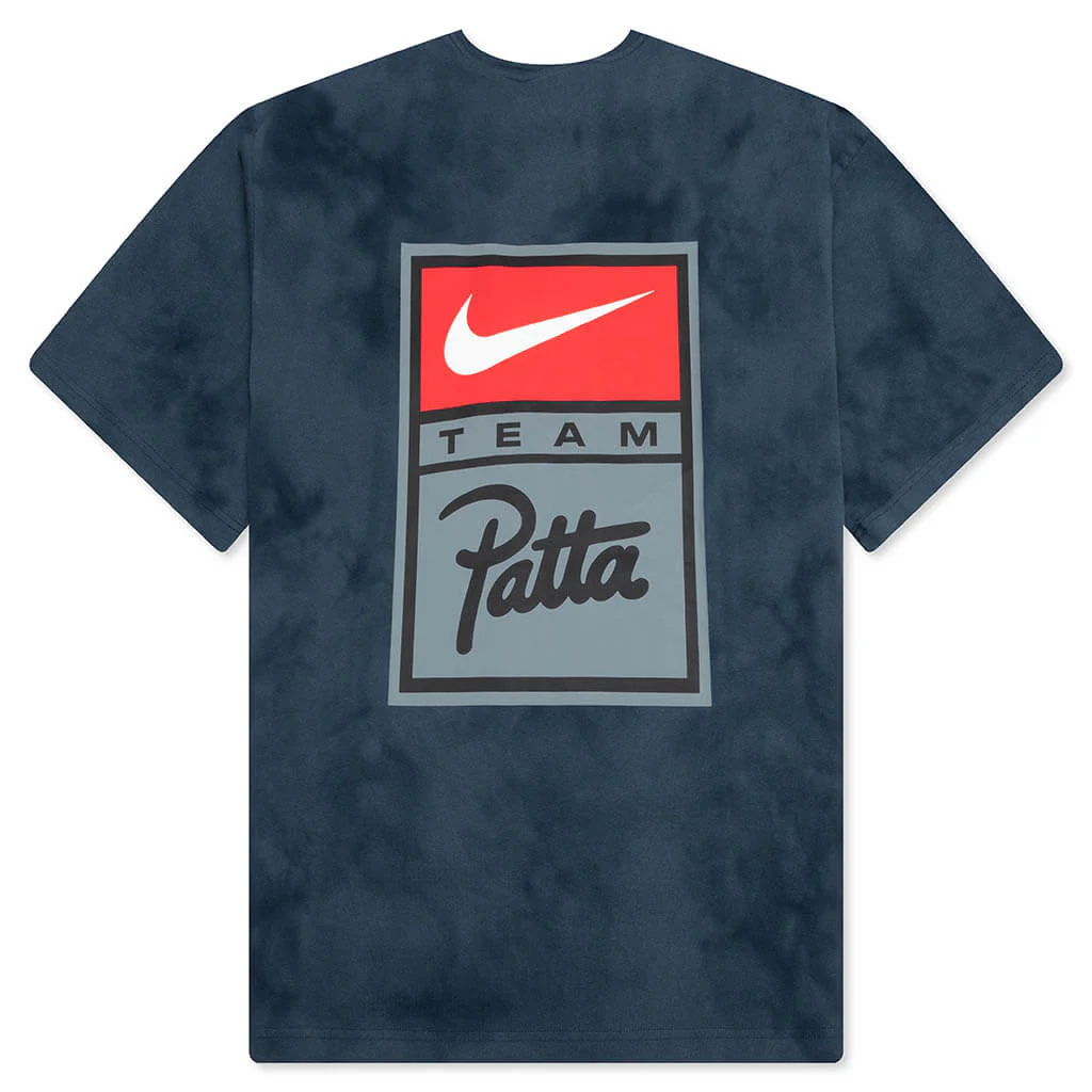 Nike x Patta T-Shirt - Squadron Blue/Deep Ocean/Dark Obsidian - Image 2