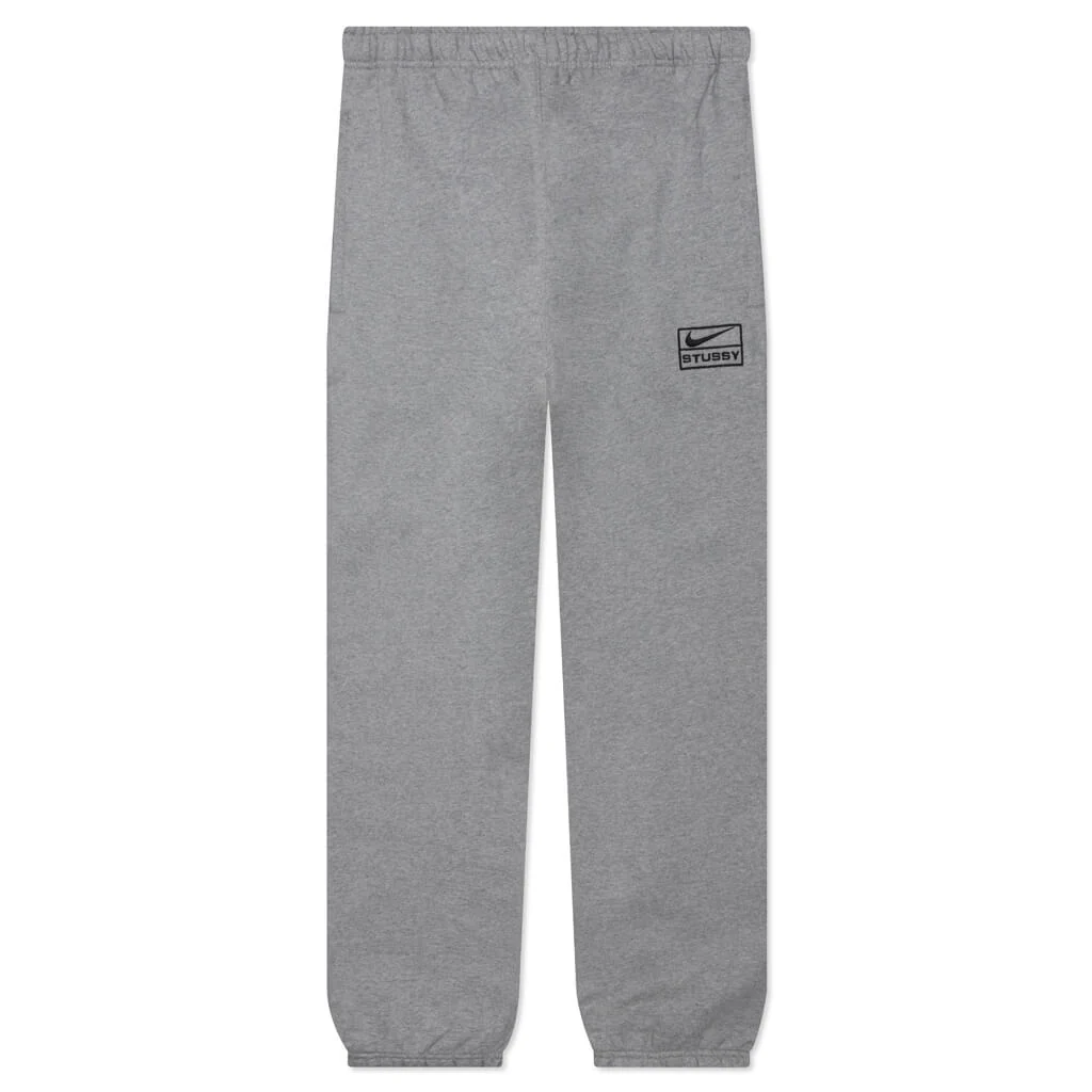 Nike x Stussy NRG Fleece Pant - Dark Grey Heather/Black