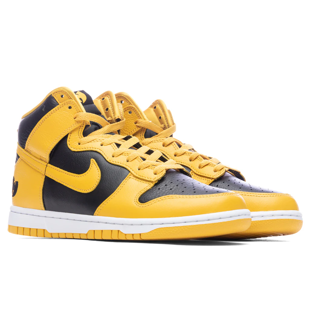Nike x Wu-Tang Dunk High Retro Premium - Black/Pollen/White - Image 2