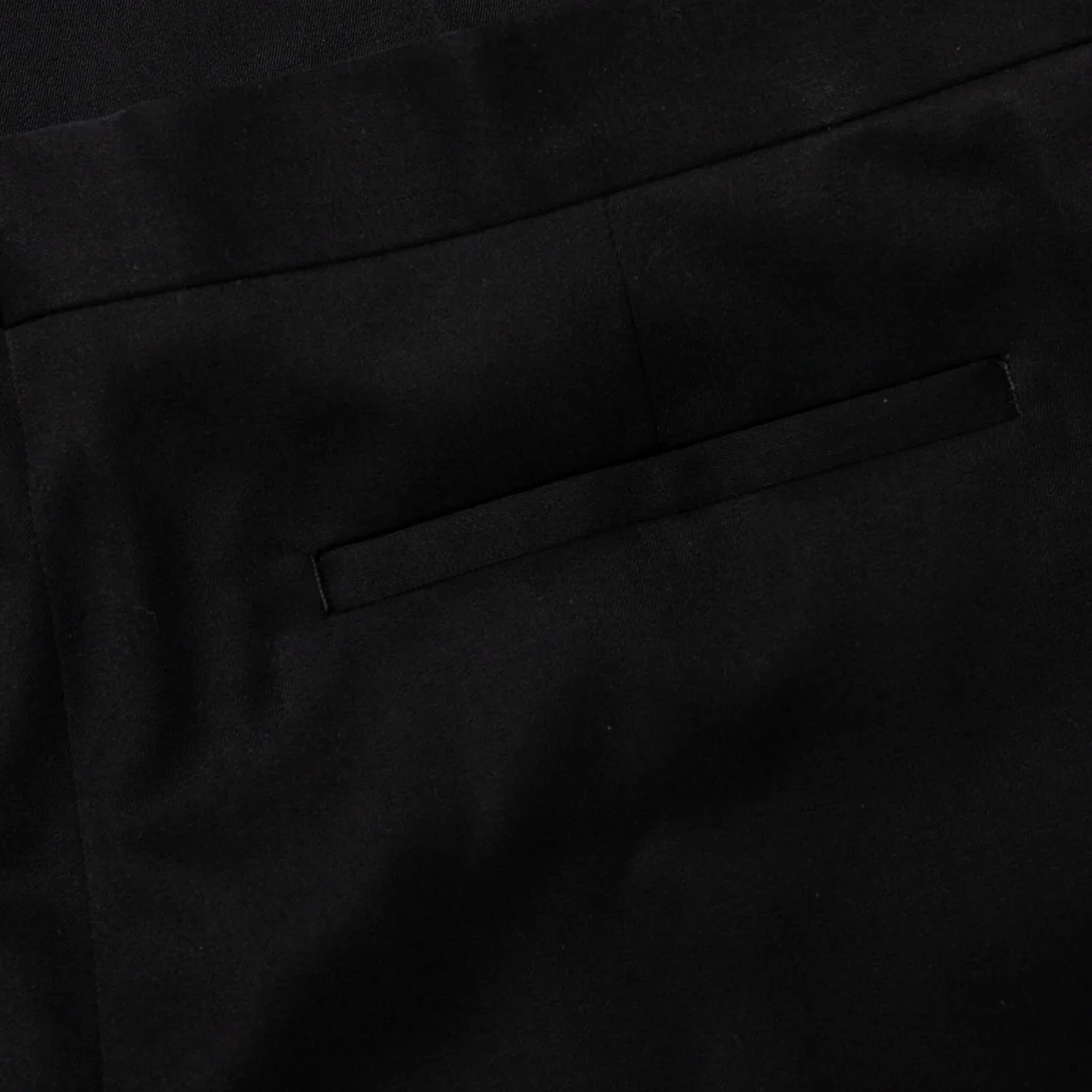 No Side Seam Trousers - Black - Image 4