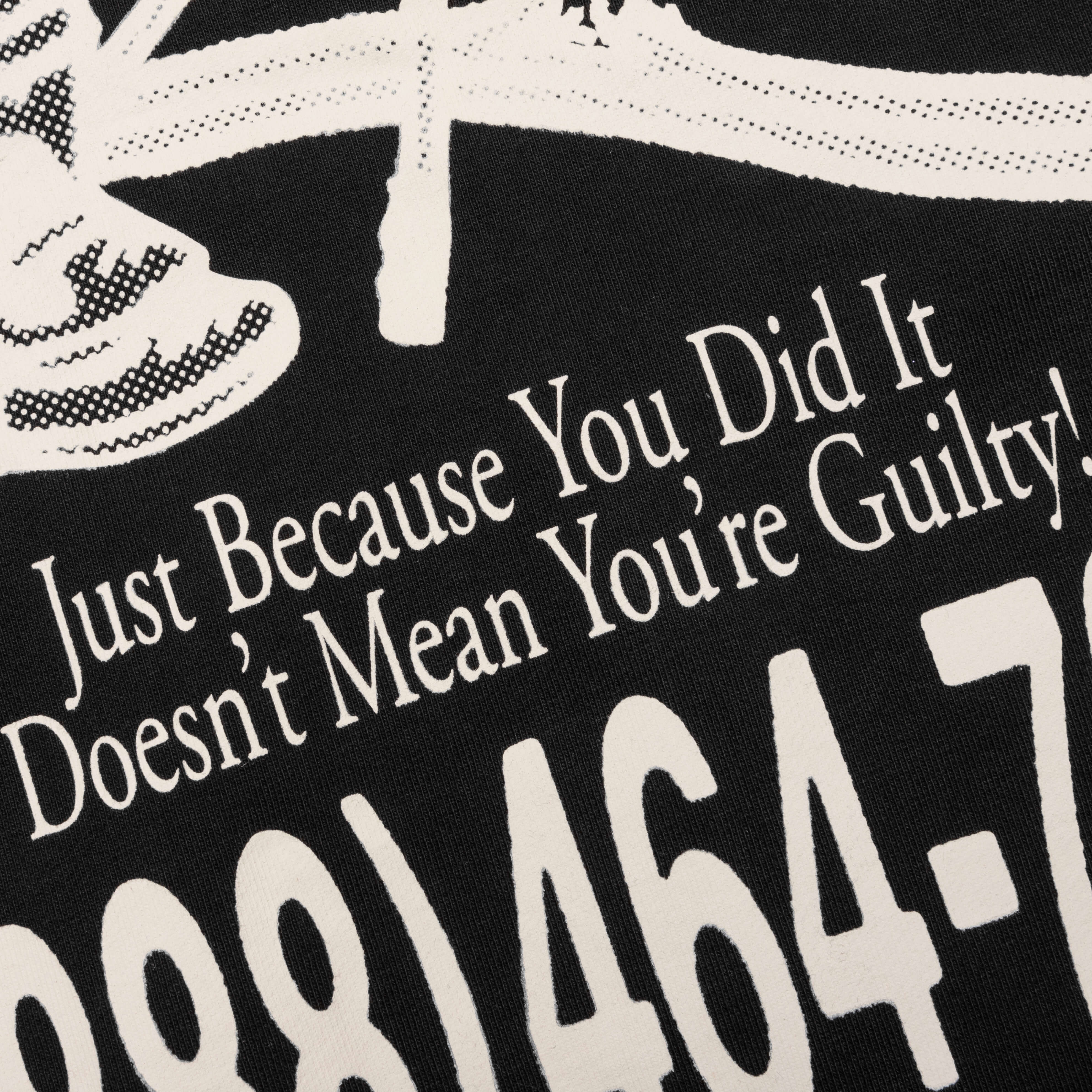 Not Guilty Pullover Hoodie - Washed Black - Image 4