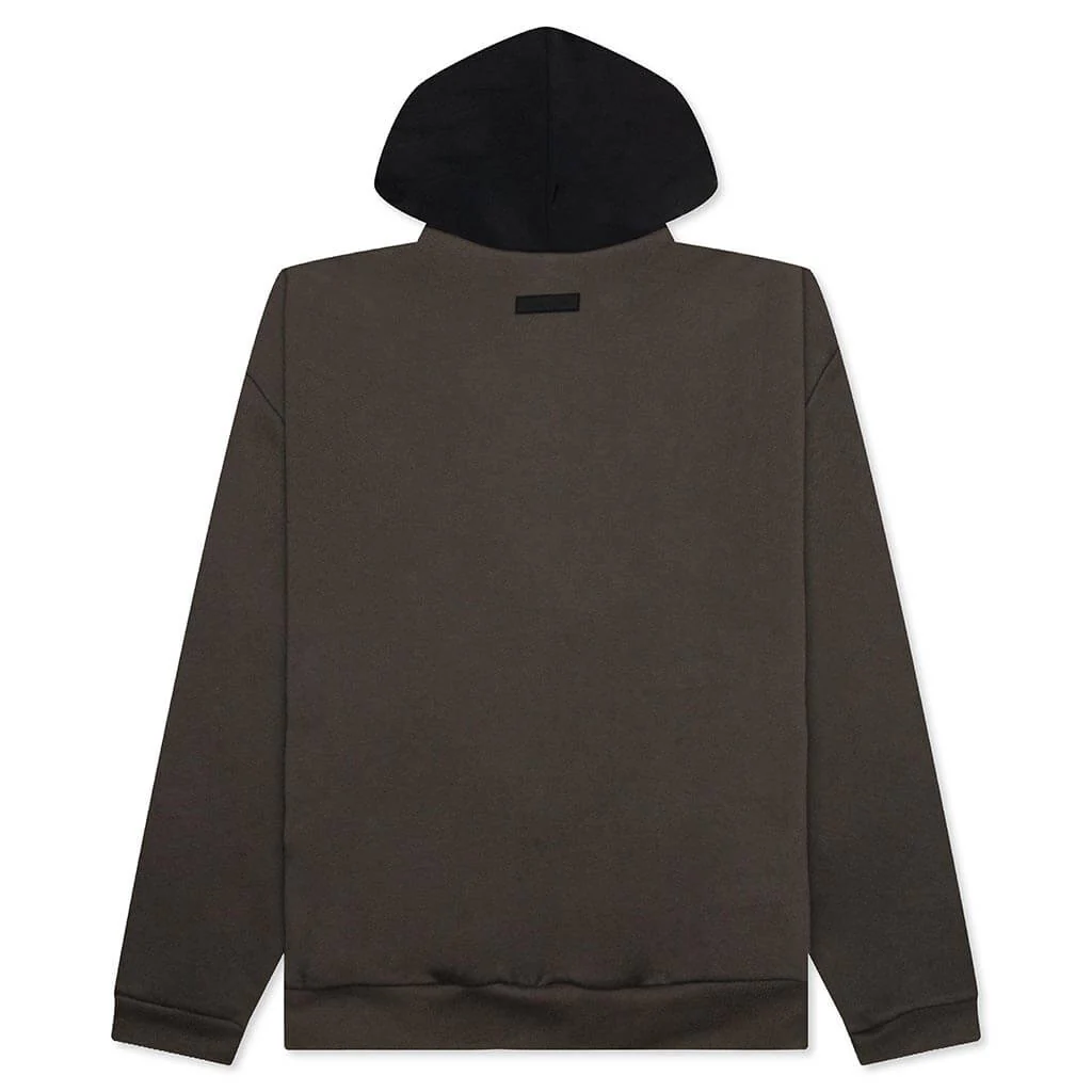 Nylon Fleece Hoodie - Ink/Jet Black - Image 2