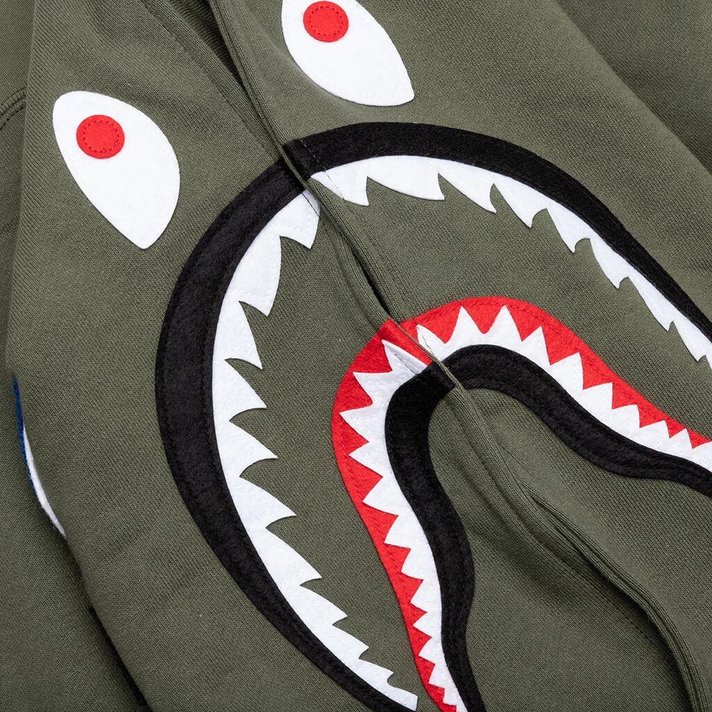 Shark Pullover Hoodie - Olive Drab - Image 4