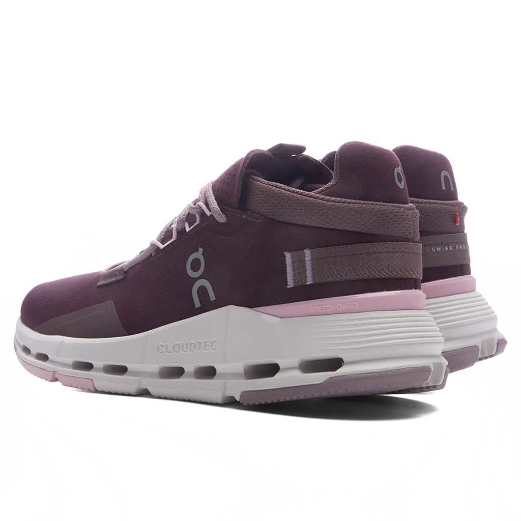 Women's Cloudnova 2 - Maroon/Peony - Image 3