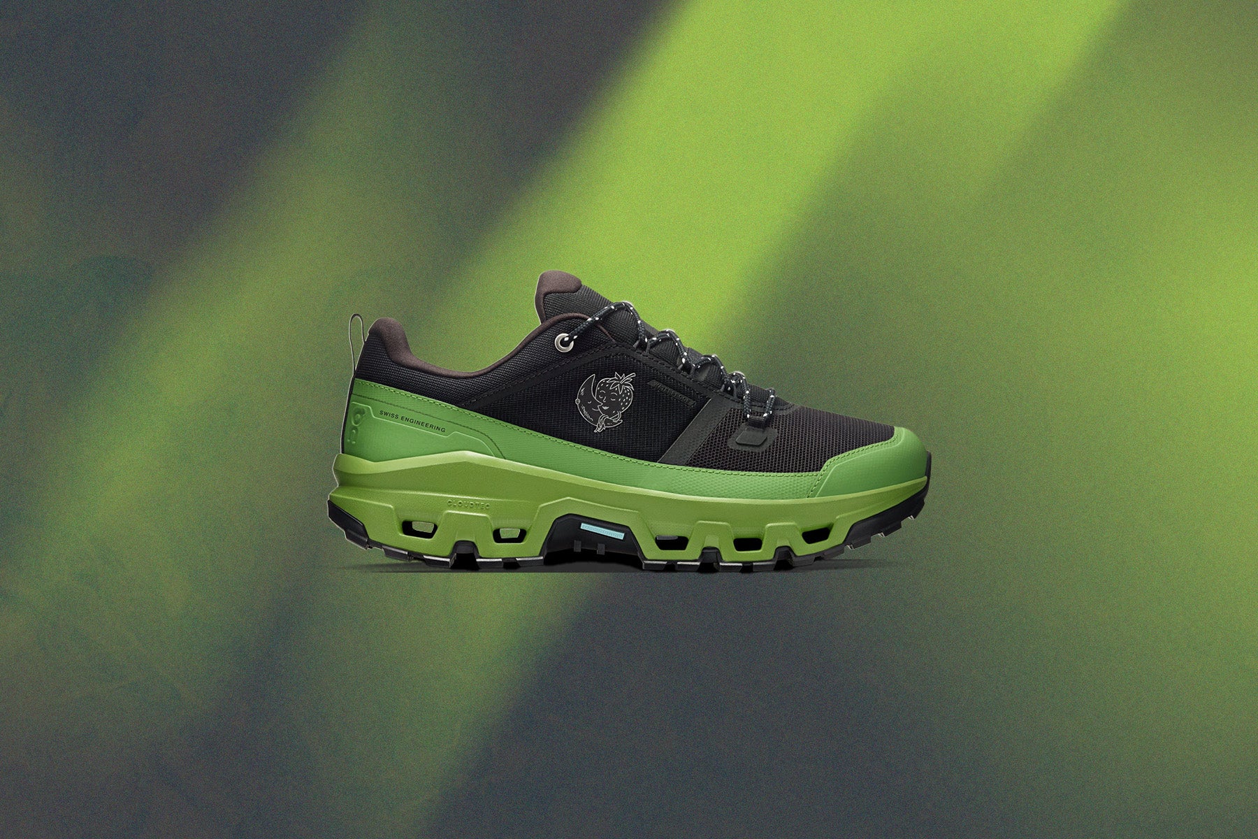 On x Sky High Farm Goods Women's Cloudrock Low WP - Black/Celery - Image 2