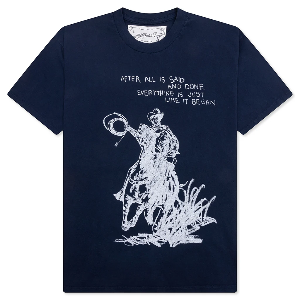 After All Is Said T-Shirt - Washed Navy