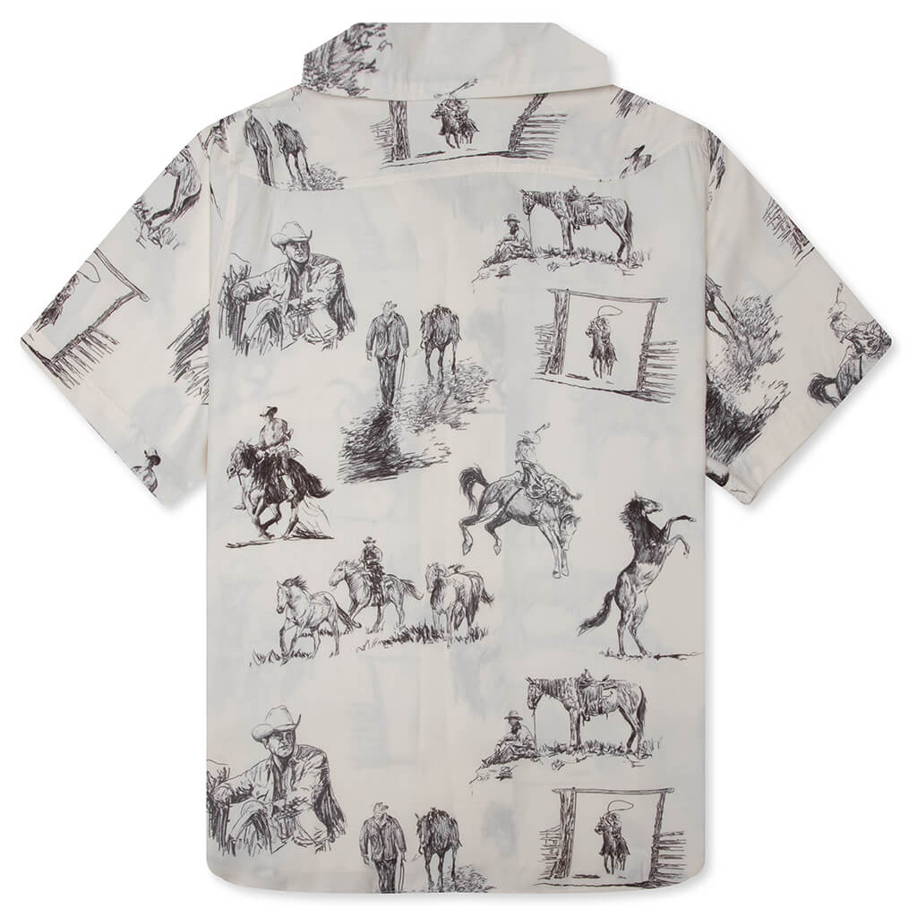 Charcoal Montage Camp Shirt - Bone - Image 2