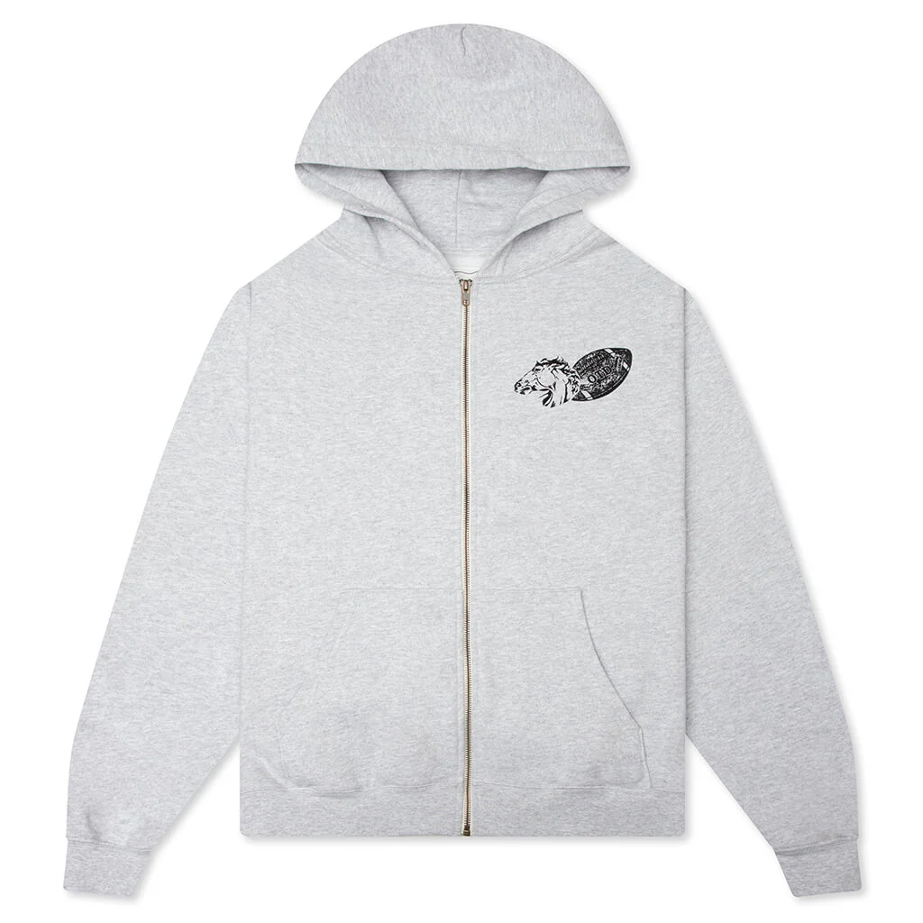Days USA Zip Up Hoodie - Heather Grey
