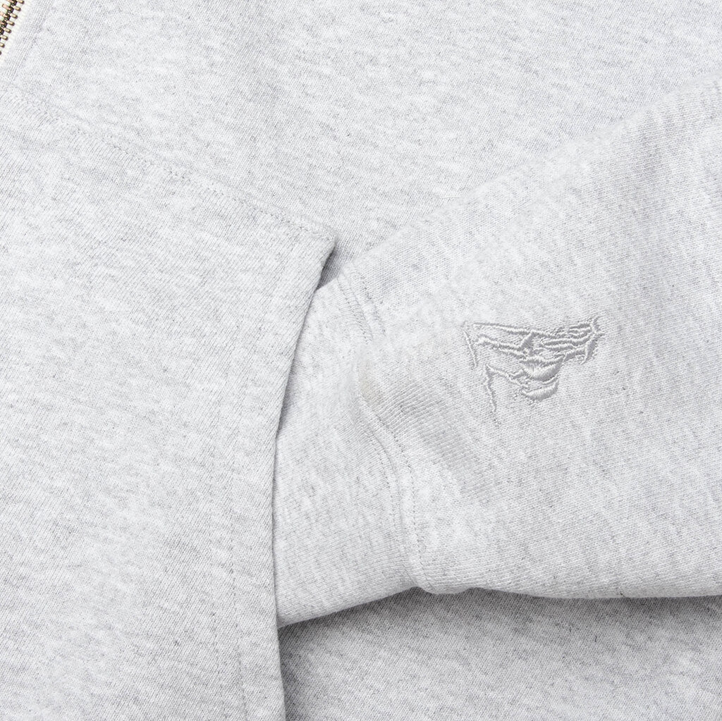 Days USA Zip Up Hoodie - Heather Grey - Image 4