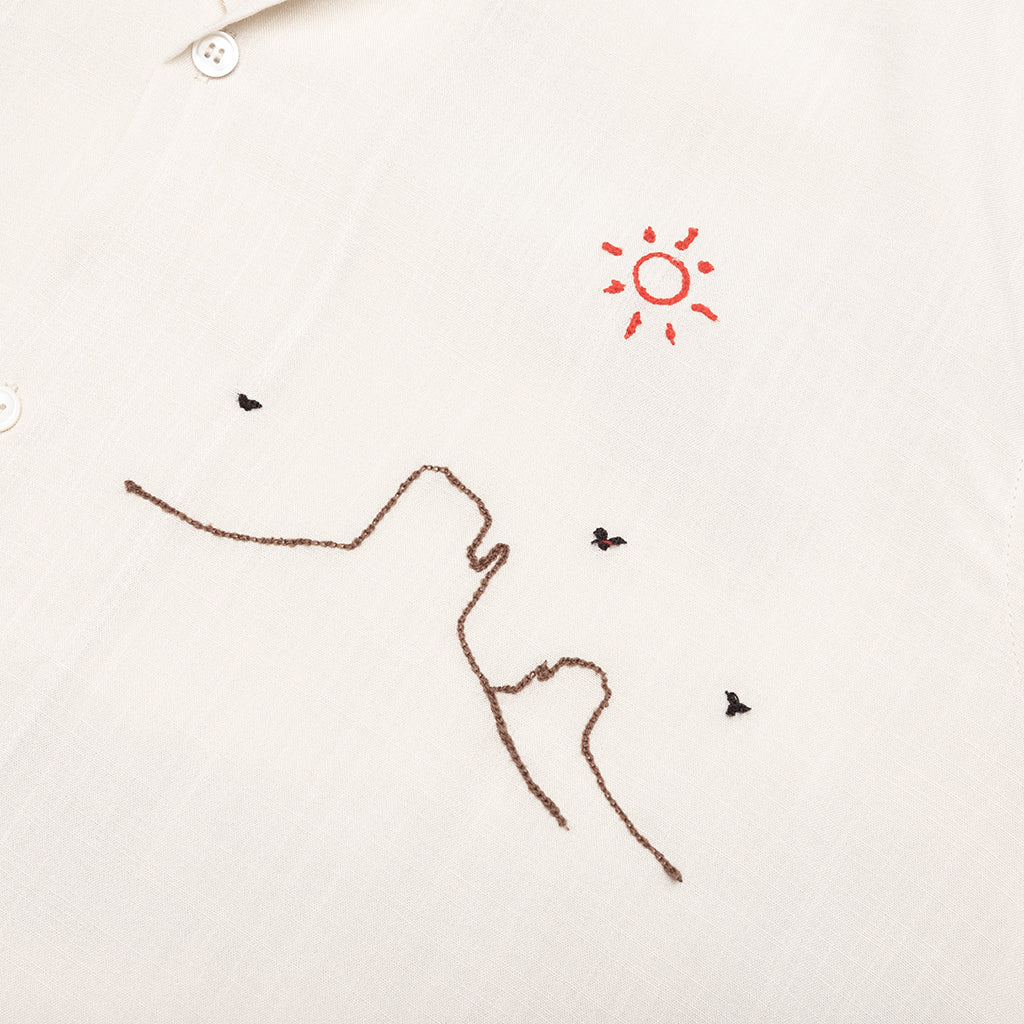 Into the Distance Camp Shirt - Ivory - Image 3
