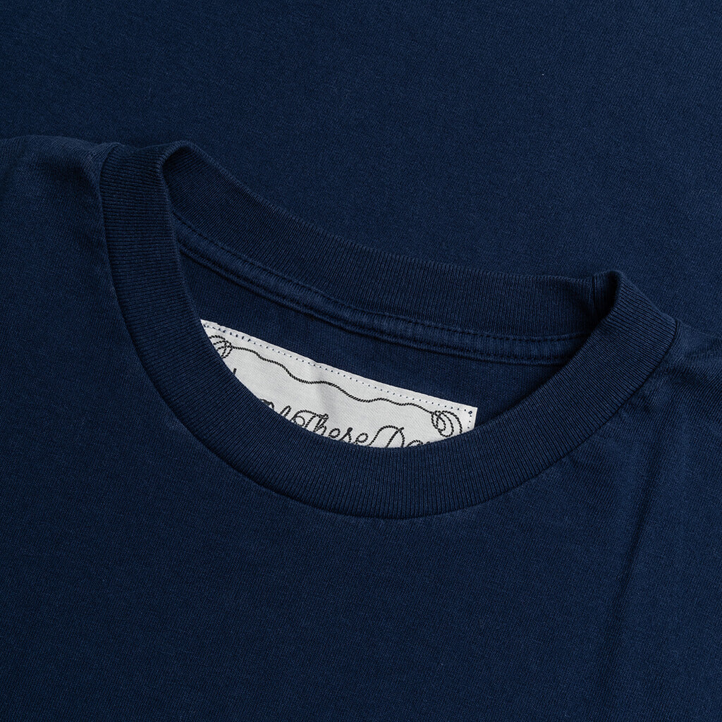 Lucky Number 73 S/S T-Shirt - Sun Faded Navy - Image 3