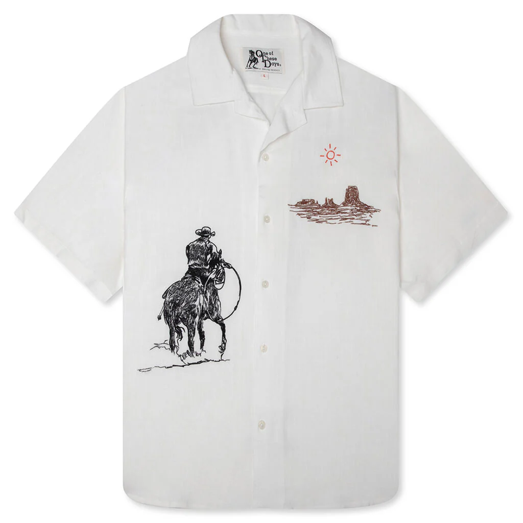 Tomorrow Has Already Spoken Camp Shirt - Bone